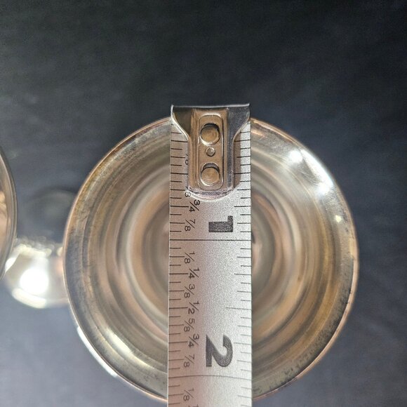 Pair of Mid Century Spanish Cordial Goblets by Valero Silver Plate Over Brass - Picture 13 of 13